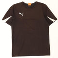 Puma Mens T-Shirt Top Medium Black Colourblock