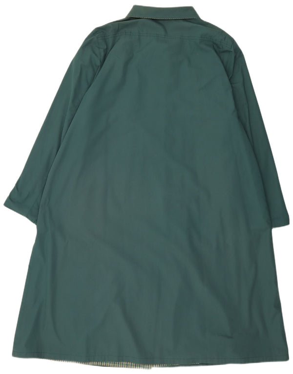 Vintage Damen Mantel IT 55 2XL Grün Polyester