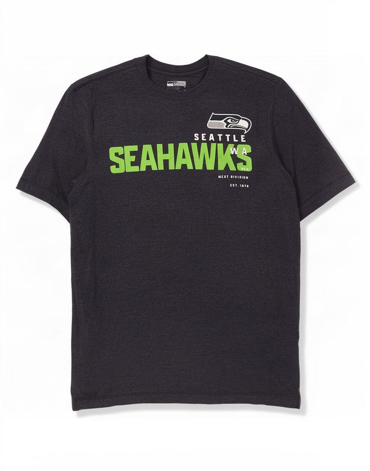 Nike Mens Seattle Seahawks Graphic T-Shirt Top Medium Grey Polyester