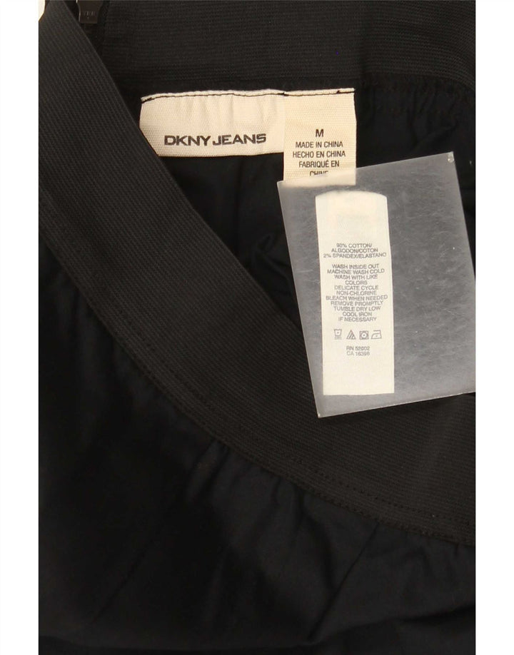 Minigonna da donna Dkny media W28 in cotone nero