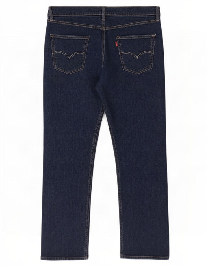 Jeans dritti da uomo Levi's W36 L30 in cotone blu navy
