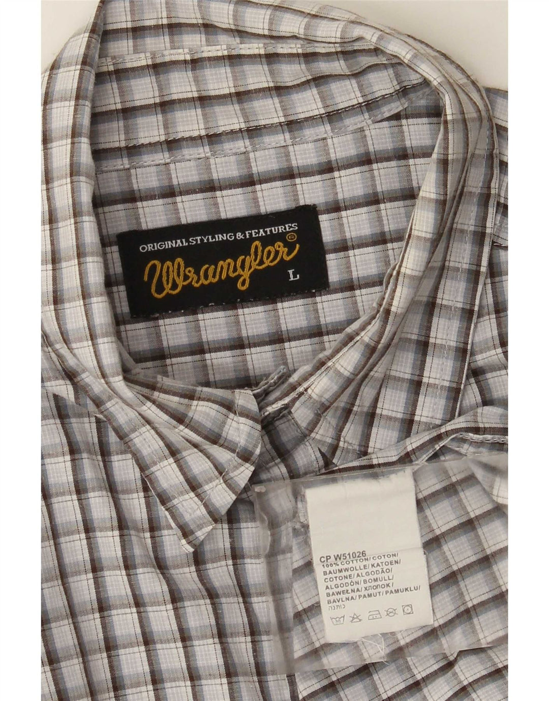Wrangler Herrenhemd, groß, mehrfarbig, kariert, Baumwolle