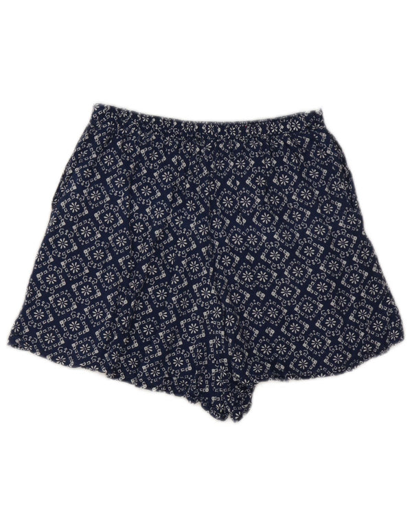 Spodnie damskie Abercrombie & Fitch z wysokim stanem, małe W26, granatowe w kwiaty