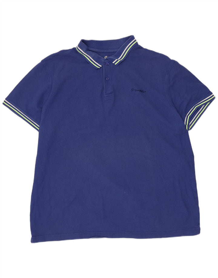 Lotto Mens Polo Shirt 2XL Blue
