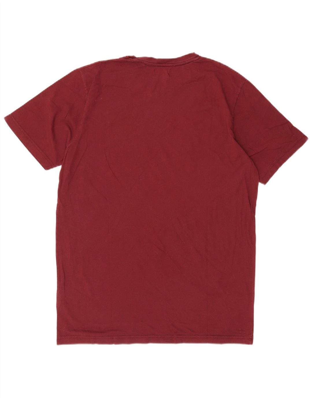 Converse Mens Graphic T-Shirt Top Large Burgundy Cotton