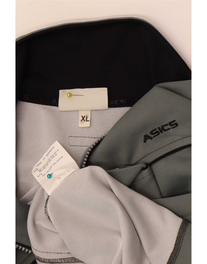 Asics Damen Trainingsanzug Top Jacke UK 18 XL Grau Polyamid