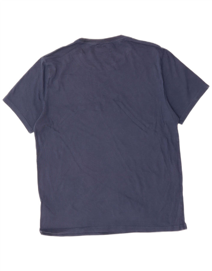 CONVERSE Mens Chuck Taylor Graphic T-Shirt Top Medium Navy Blue Cotton