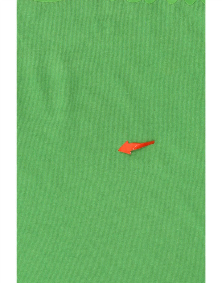 CHAMPION Mens Graphic T-Shirt Top Medium Green Cotton