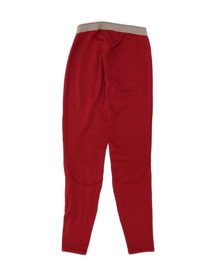 MOUNTAIN EQUIPMENT Womens Leggings UK 12 Medium Red Colourblock Polyester Vintage Mountain Equipment and Second-Hand Mountain Equipment from Messina Hembry 
