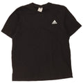 Adidas Mens T-Shirt Top Large Black Cotton