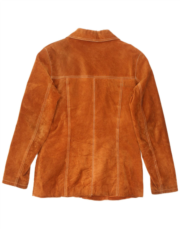 Gipsy Dame Ruskindsjakke UK 14 Medium Brun Læder