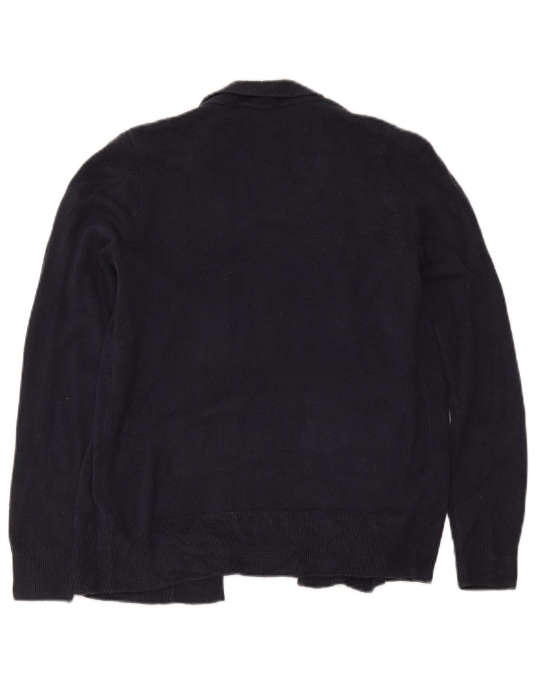 Marks & Spencer Womens Open Cardigan Sweater Small Navy Blue Acryl