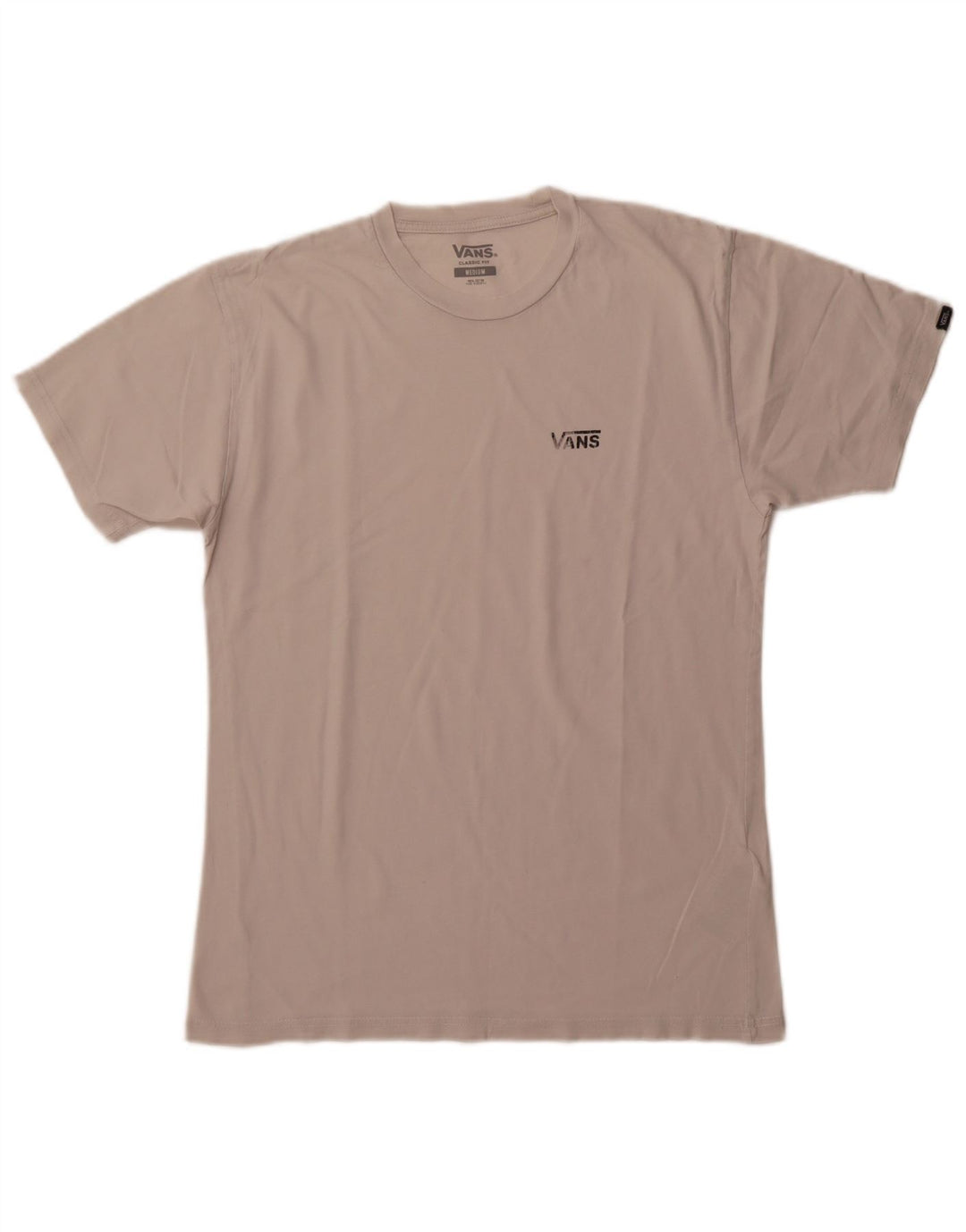 VANS Mens Classic Fit T-Shirt Top Medium White Cotton