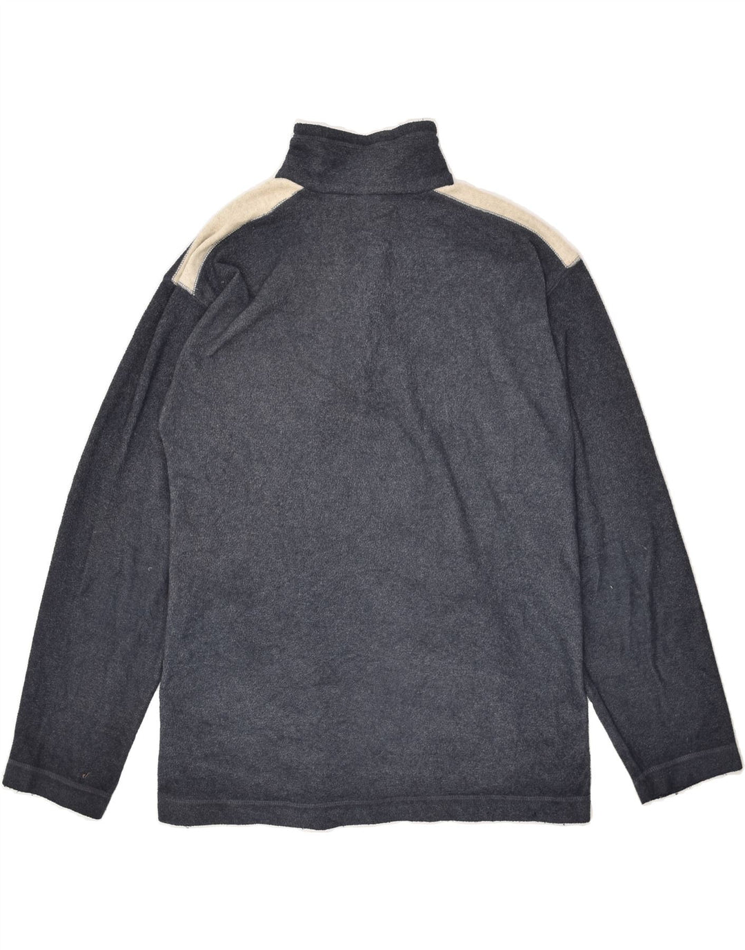 PUMA Mens Zip Neck Fleece Jumper Small Grey Polyester Vintage Puma and Second-Hand Puma from Messina Hembry 
