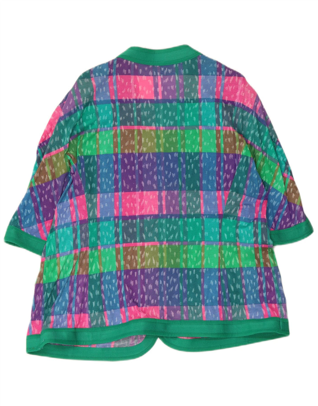 Liola Damen-Blazer mit 4 Knöpfen, Gr. 16, groß, mehrfarbig kariert