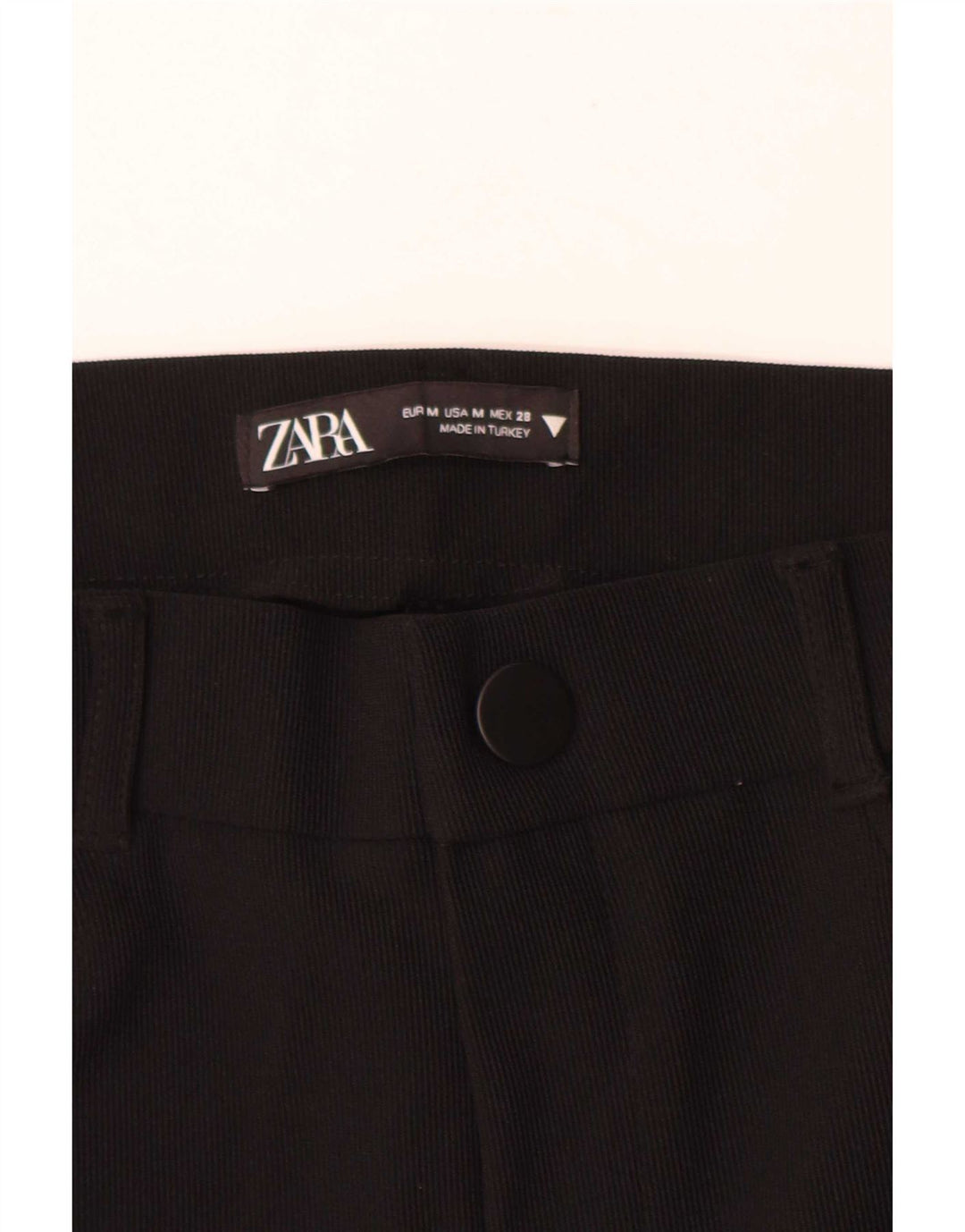 Zara Dame Flare Casual Bukser Medium W28 L33 Sort