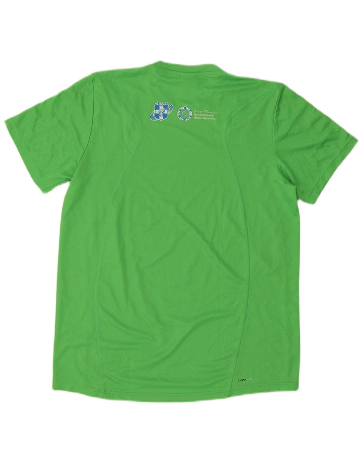 Adidas Mens Aohna Graphic T-Shirt Top Medium Green Polyester