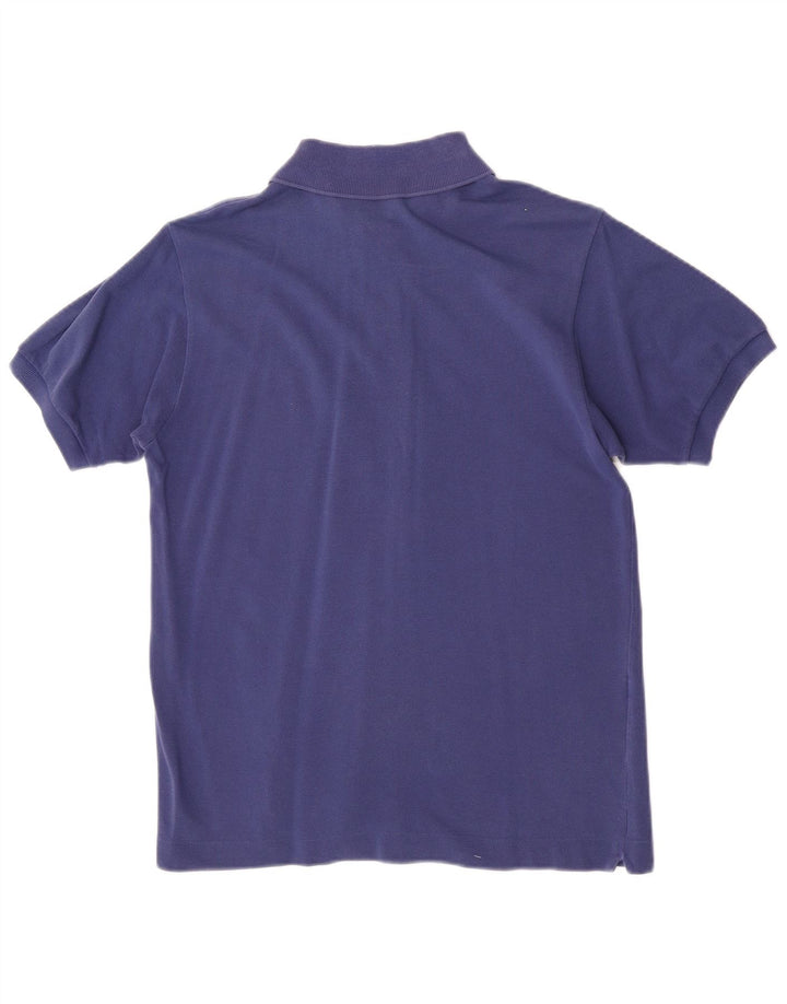 Lacoste Mens Polo Shirt Size 3 Medium Navy Blue Cotton