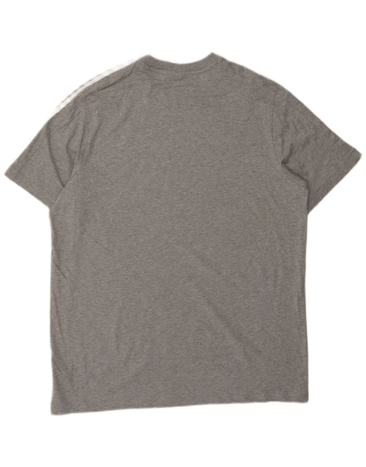 Adidas Mens T-Shirt Top XL Grey Cotton