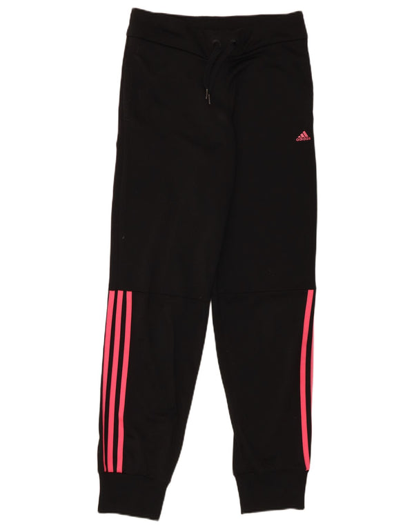 Calças de treino Adidas meninas joggers 14-15 anos preto poliéster