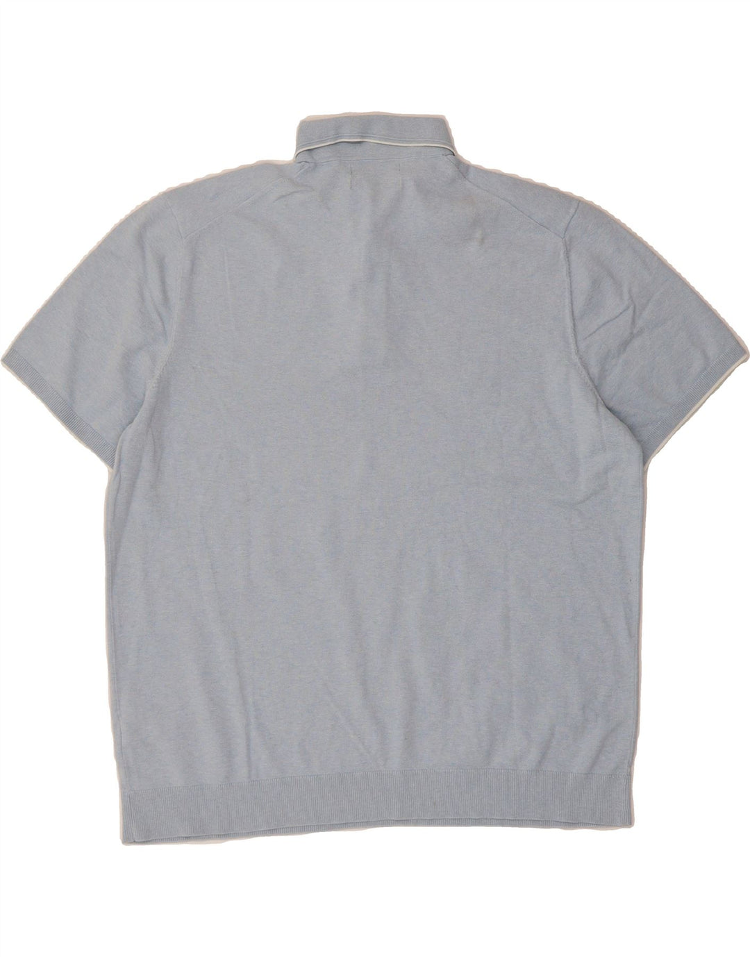 MARKS & SPENCER Mens Polo Shirt XL Blue Cotton Vintage Marks & Spencer and Second-Hand Marks & Spencer from Messina Hembry 