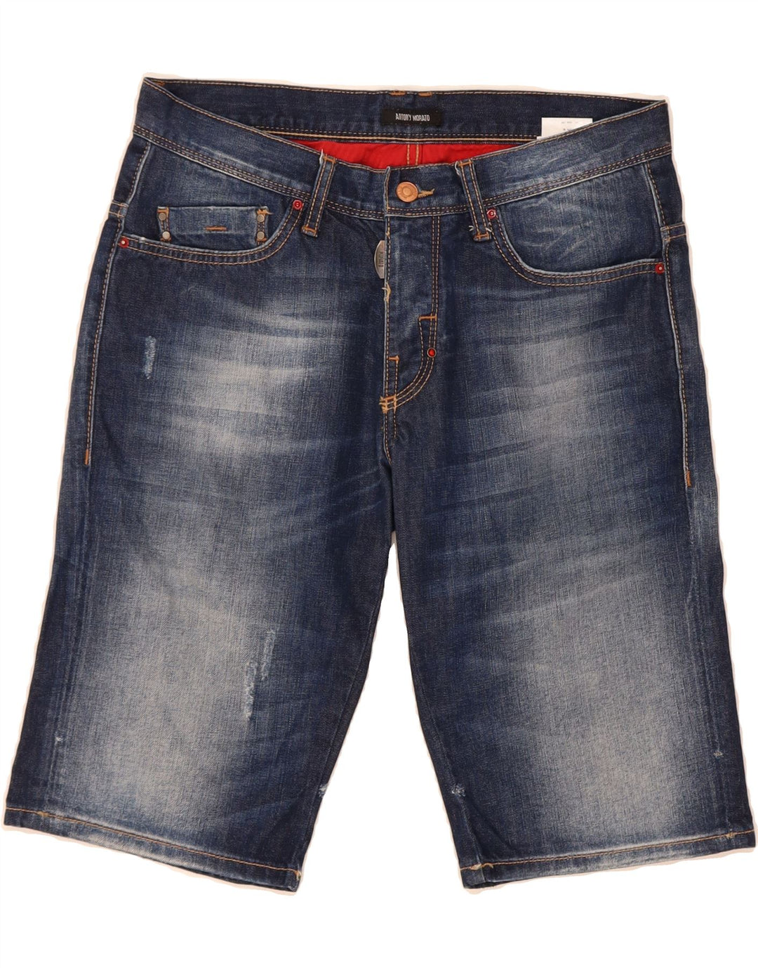ANTONY MORATO Womens Bermuda Denim Shorts IT 44 Medium W28 Blue Cotton Vintage Antony Morato and Second-Hand Antony Morato from Messina Hembry 