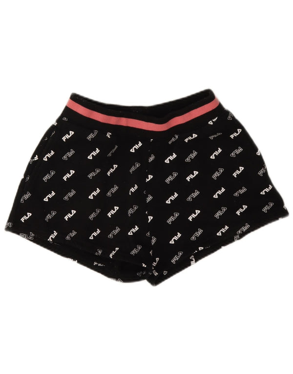 Fila Graphic Sports Shorts til kvinder UK 6 XS Sort polyester