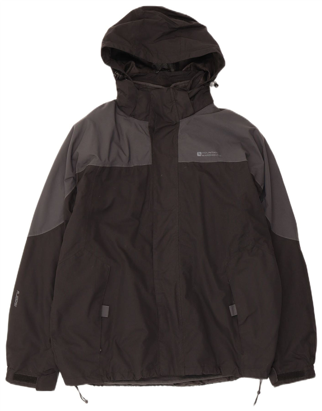 Mountain Warehouse Mens Windbreaker Jacket UK 36 Small Black Colourblock