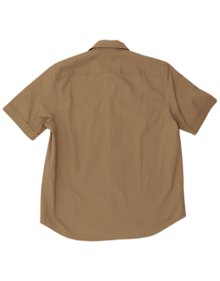 Levi's Mens Short Sleeve Shirt Medium Khaki Cotton