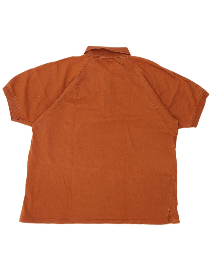 RIFLE Mens Polo Shirt XL Brown Cotton