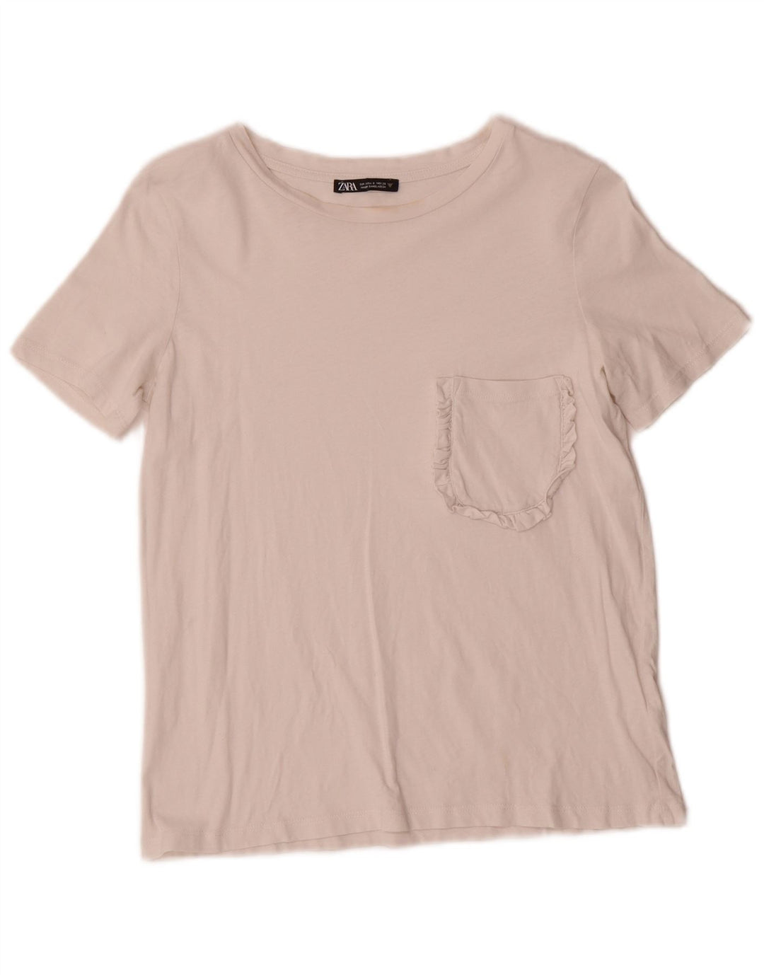 Zara Womens T-Shirt Top UK 10 Small White