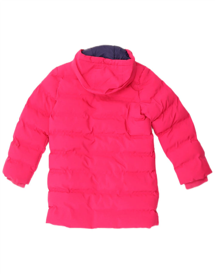 Joules Girls Hooded Padded Jacket 8-9 Years Pink Polyester