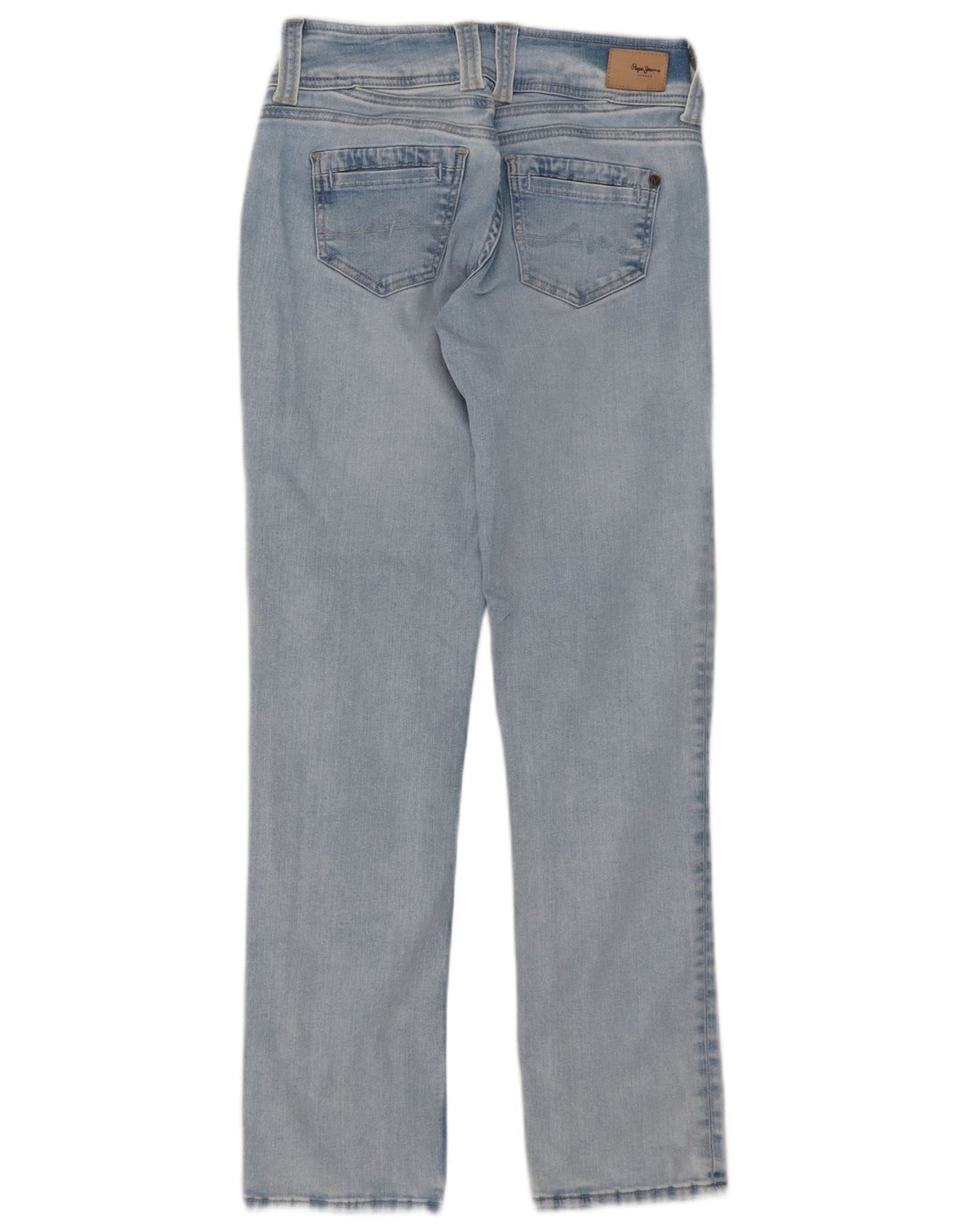 PEPE Jeans Womens Straight W29 L32 Blue Bumbac