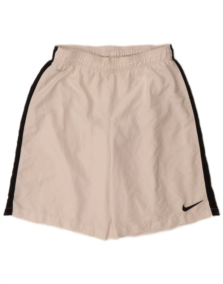 Nike Mens Dri Fit Sport Shorts Medium White Colourblock Polyester