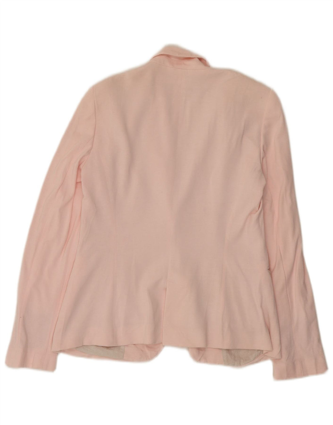 Zara Dame 1 Knap Blazer Jacket UK 14 Large Pink Viscose