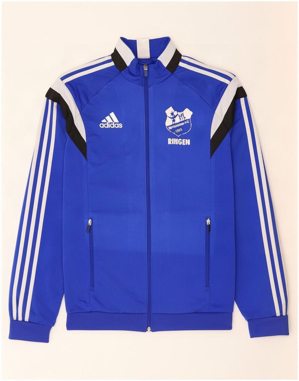 Adidas Veste de Survêtement Graphique Homme Bleu Moyen Polyester Colorblock