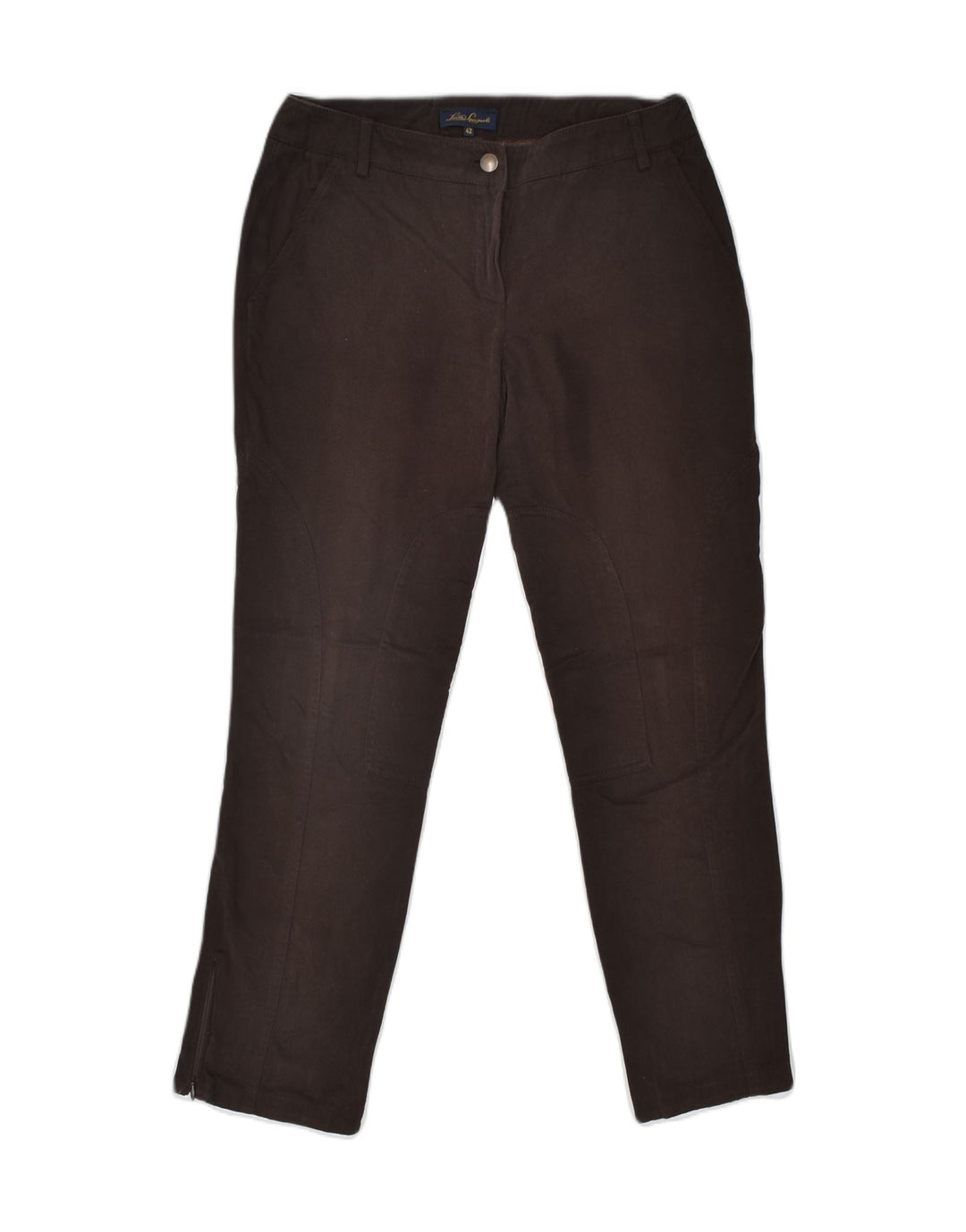 LUISA SPAGNOLI Womens Slim Chino Trousers IT 42 Medium W28 L26 Brown | Vintage | Thrift | Second-Hand | Used Clothing | Messina Hembry 
