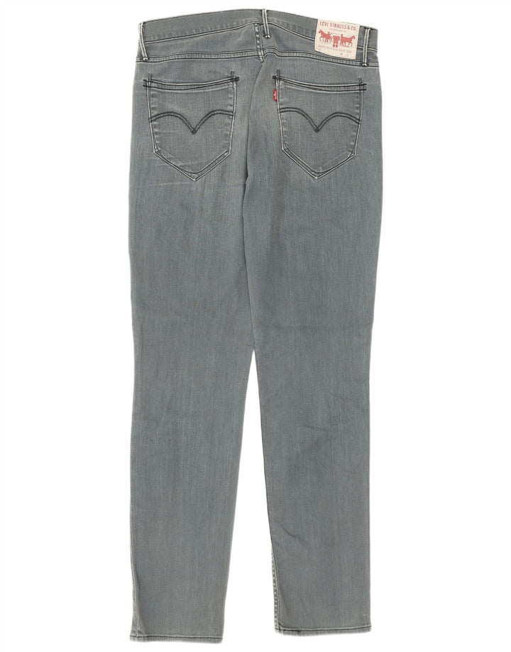 Levi's Mens Slim Jeans W33 L34 Cinza Algodão