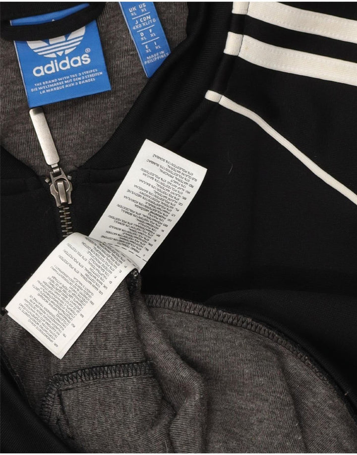 Adidas Mens Tracksuit Top Jacket XL Black Polyester
