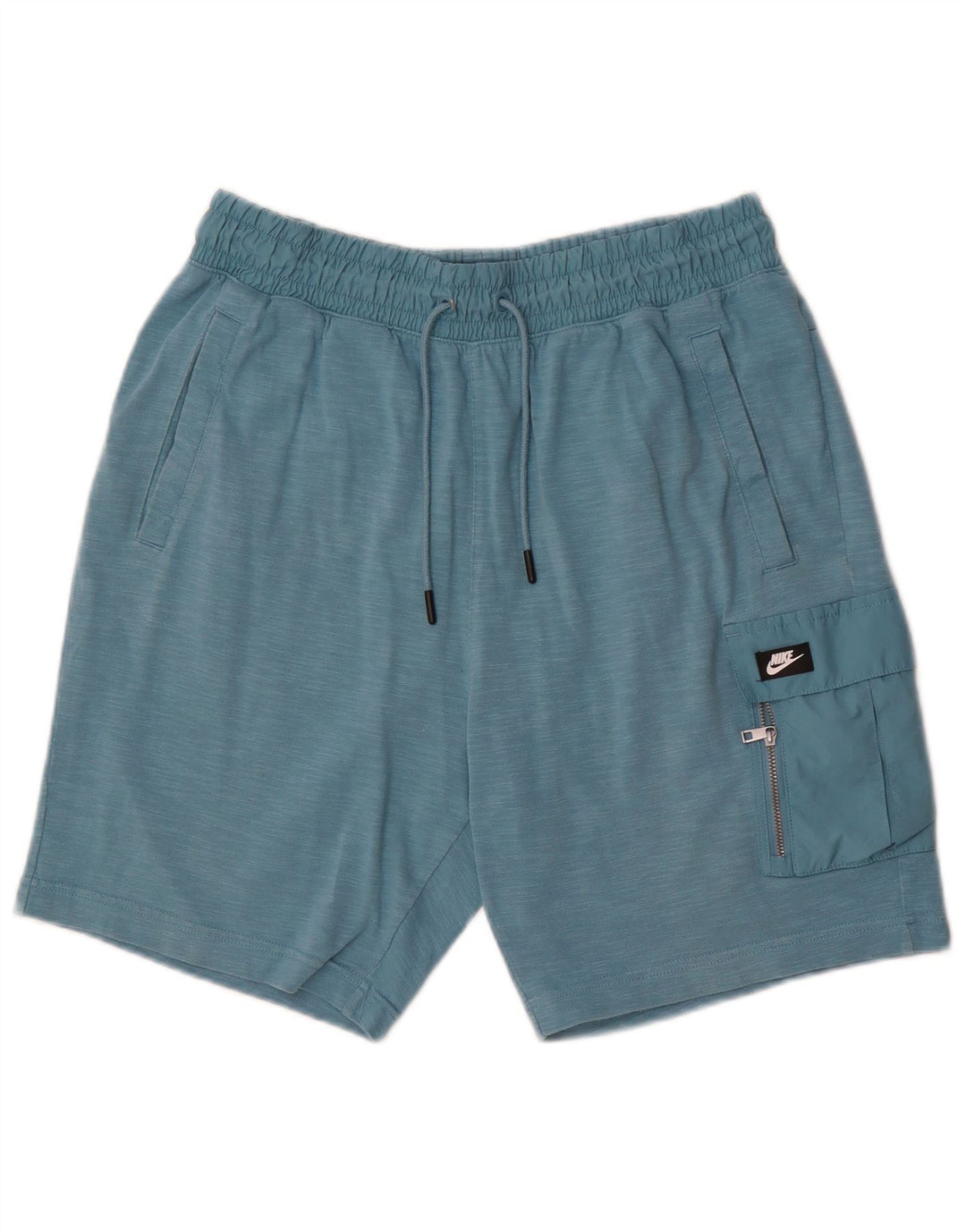 NIKE Mens Sport Shorts Large Blue Cotton