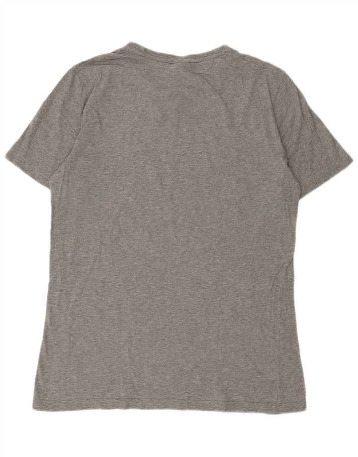 Puma Mens Graphic T-Shirt Top Medium Grey Flecked