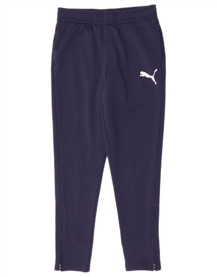 Puma Trainingshose für Jungen, 9–10 Jahre, marineblaues Polyester
