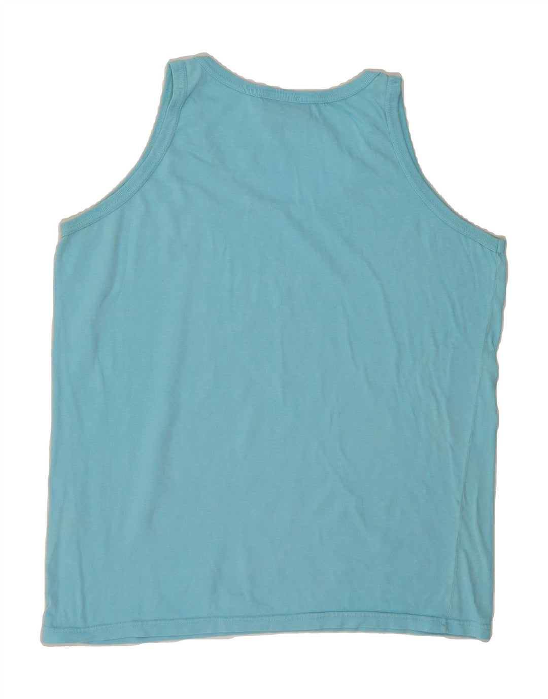 WRANGLER Womens Oversized Vest Top UK 10 Small Blue Cotton Vintage Wrangler and Second-Hand Wrangler from Messina Hembry 