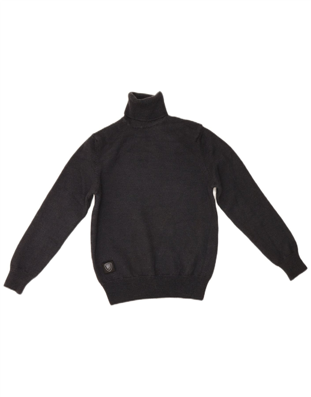 Blauer Womens Roll Neck Jumper Sweater UK 8 Small Grey Wool
