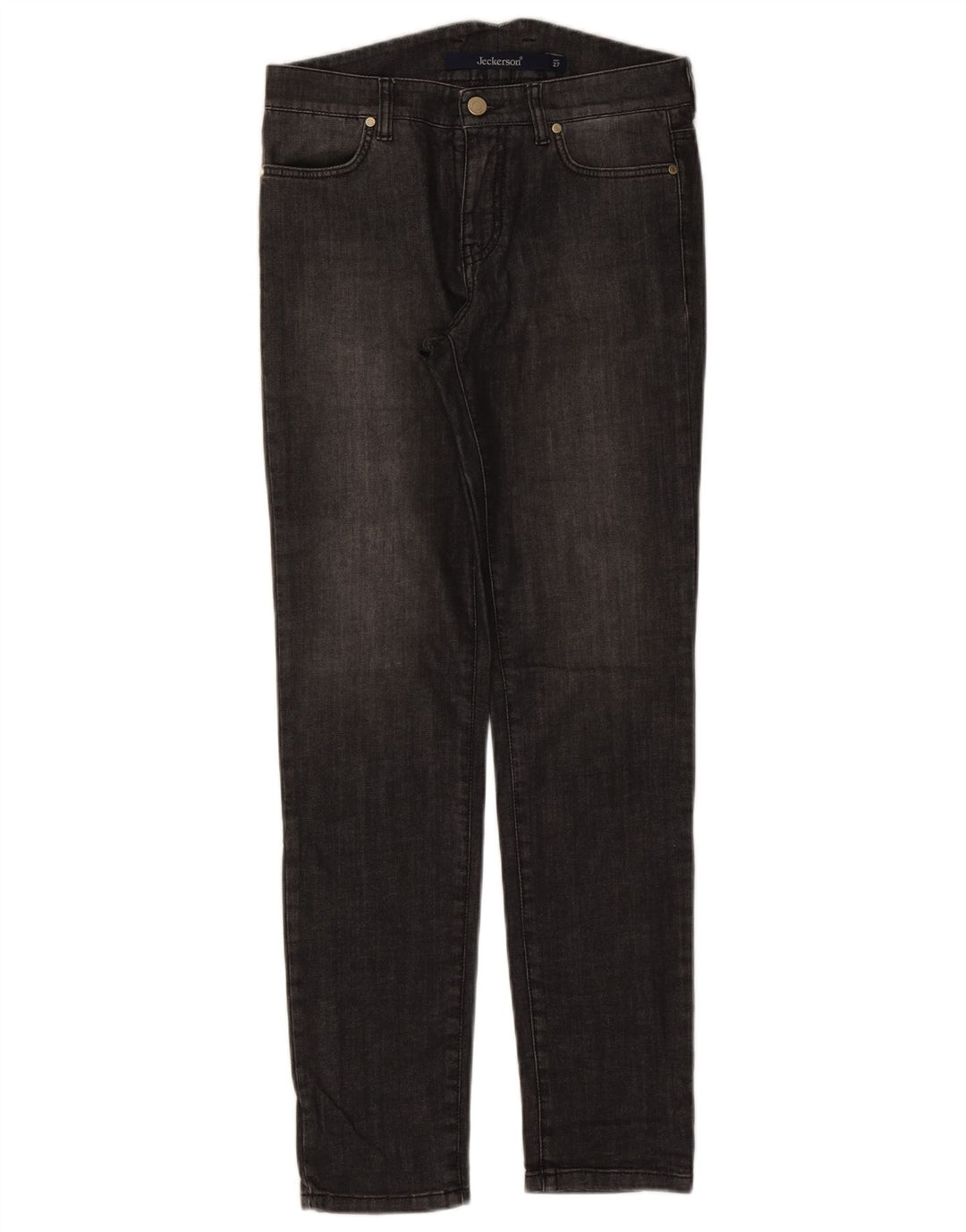 Jeckerson Womens Slim Jeans W27 L29 Black Cotton