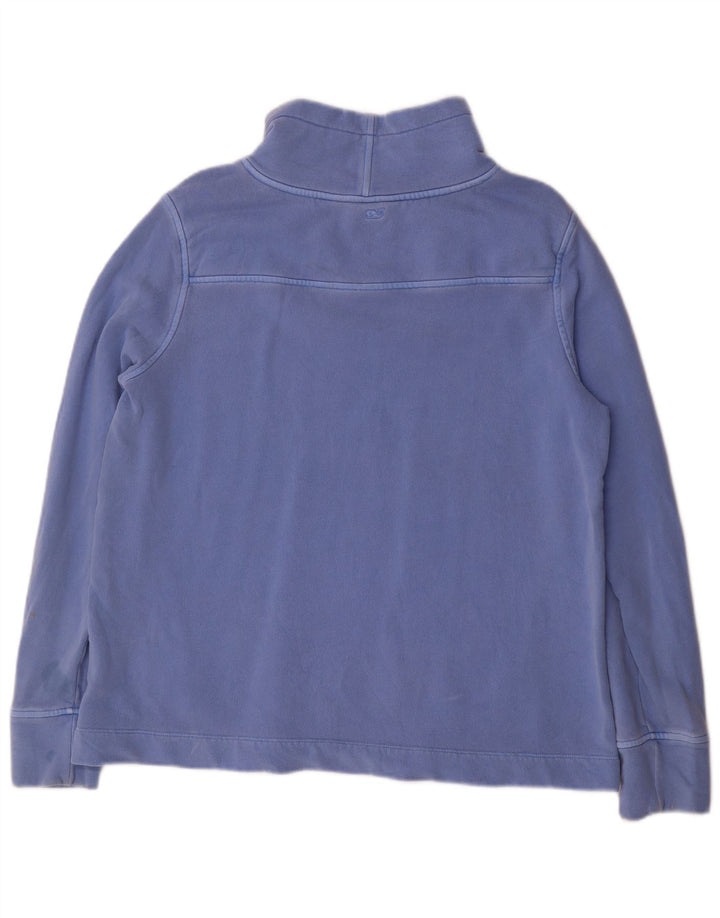VINEYARD VINES Felpa da donna Maglione UK 14 Cotone blu medio