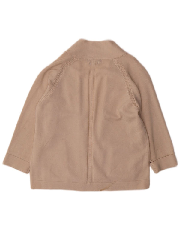 Marks & Spencer Womens Crop 3/4-ærmet cardigantrøje UK 10 Small Beige