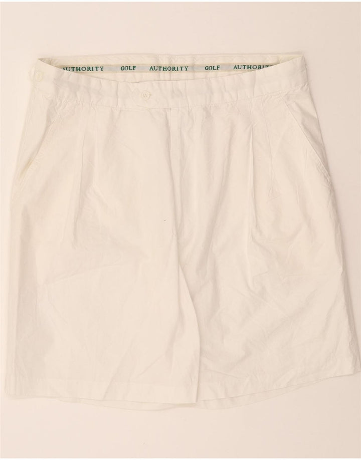 VINTAGE Mens Chino Shorts W38 XL White Cotton Vintage Vintage and Second-Hand Vintage from Messina Hembry 