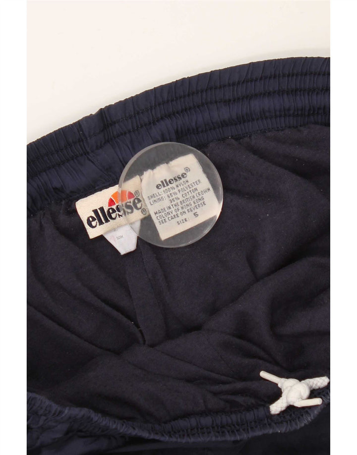 Ellesse Mens Tracksuit Trousers Joggers Small  Navy Blue Nylon