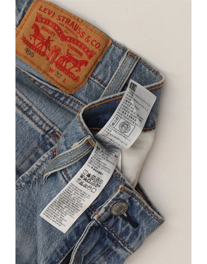 Levi's Mens 405 Denim Shorts W32 Medium Blue Cotton